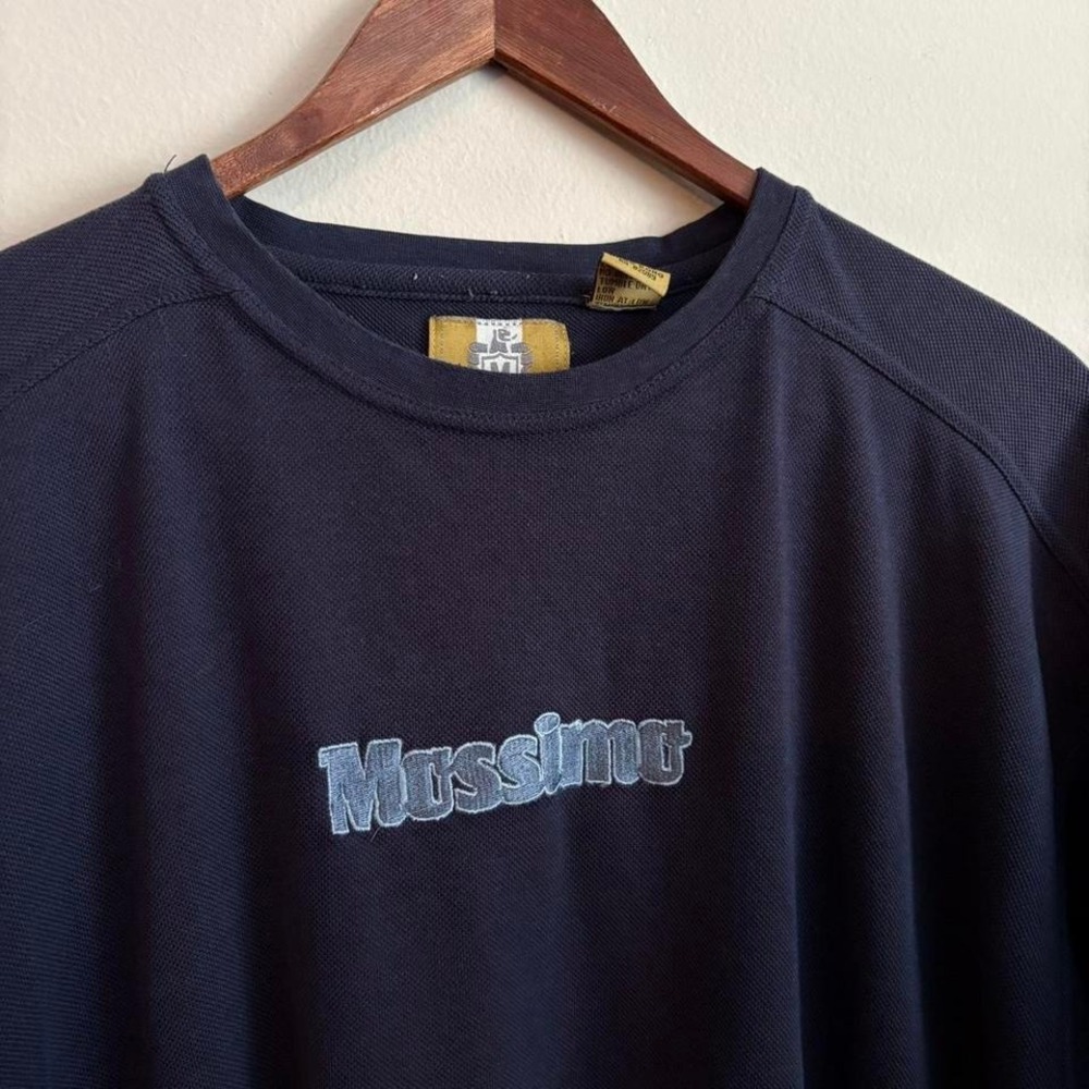 Vintage Y2K Surfwear Skater Authentic Mossimo Knit Embroidered Logo T Shirt XL